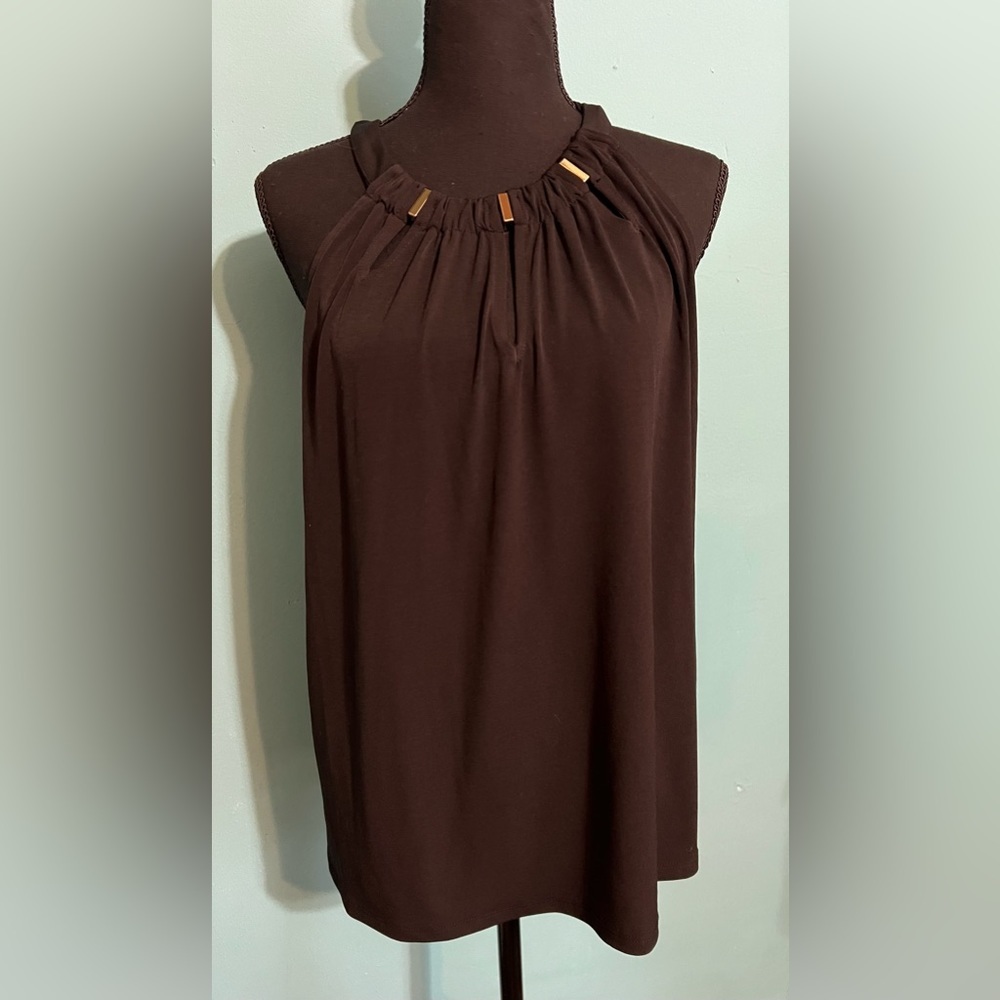 #186 New York & Company, black blouse